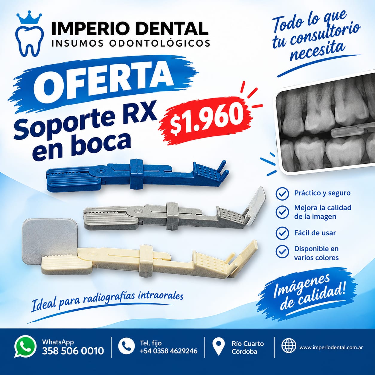 SOPORTE RAGIOGRAFICO EN BOCA